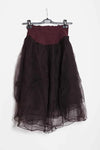Marc Le Bihan Silk Skirt Six-layer Yarn 25930 Series French Hand-dyed MLB-25930-JIUHONG Burgundy